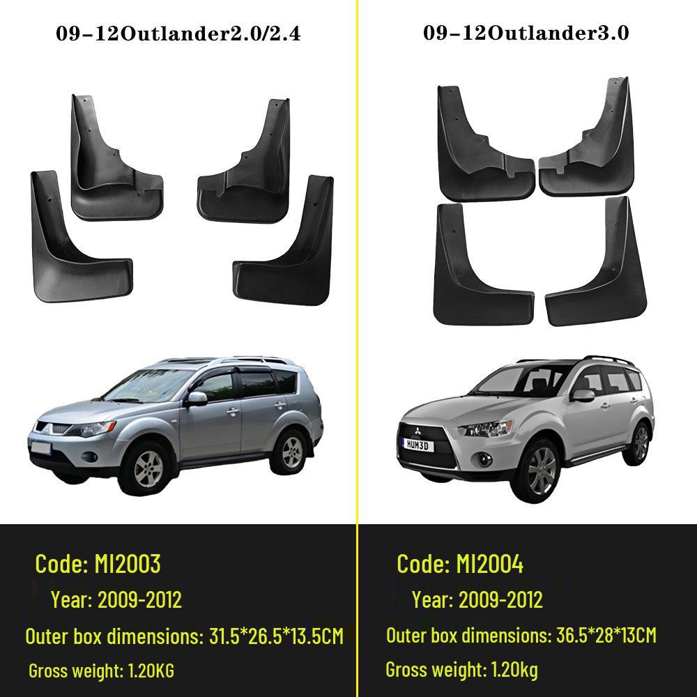Mudguard Leather Accessories for 2003-2012 Mitsubishi Outlander