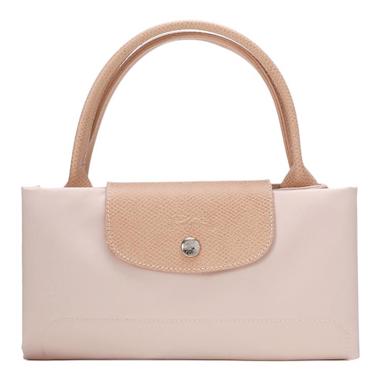 Longchamp Le Pliage Green 30 Eco-Friendly Zipper Closure Canvas Dumpling Tote Bag Medium Women Tote Bags Sakura-Pink 1623919P64