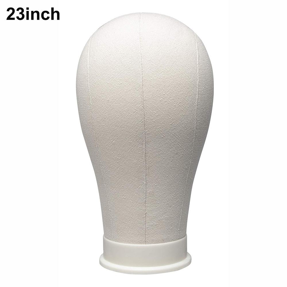 Lightweight Canvas Mannequin Head With Mount Hole Styling Mannequin Wig Display Stand Wig Making