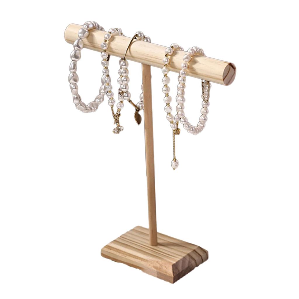 Eleganter Armband- und Armreifhalter aus Holz mit Holzfuß Stilvoller Schmuckständer für Einzelhandelsauslagen und Heimorganisation
