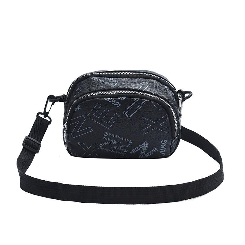 

Женская сумка нишевая текстура сумка через плечо мягкая кожа большая вместимость модная сумка для поездок на работу текстурная оболочка сумка-мессенджер чёрный