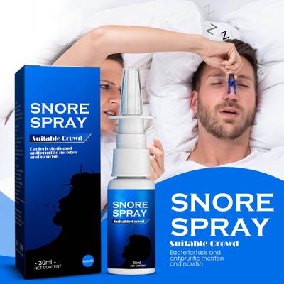 Anti-snoring Spray Herbal Sleep Anti-snoring Spray Men And Women Anti-snoring Spray Nose And Mouth Herbal Anti-snoring Spray Snoring Solution(30ML)