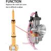 Air Fuel Mixture Screw CNC Adjust Carb FCR Air Screw Compatible with KEIHIN Carburetor Four-Strokes FCR Carbs Motorcross Motorcycle(gold)