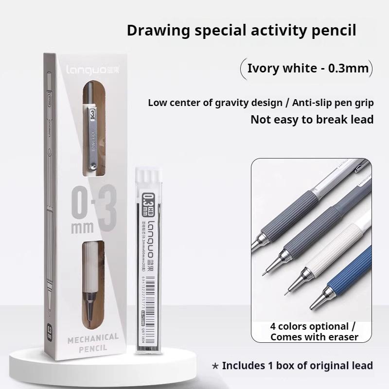 0.3 0.5 0.7mm Automatic Pencils Low Center of Gravity Retractable Nib Mechanical Pencil Set School Writing Art Painting Tools