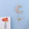 Natural Crystal Butterfly Wind Chime: Moon Pendant & Sun Catcher for Home & Garden T85