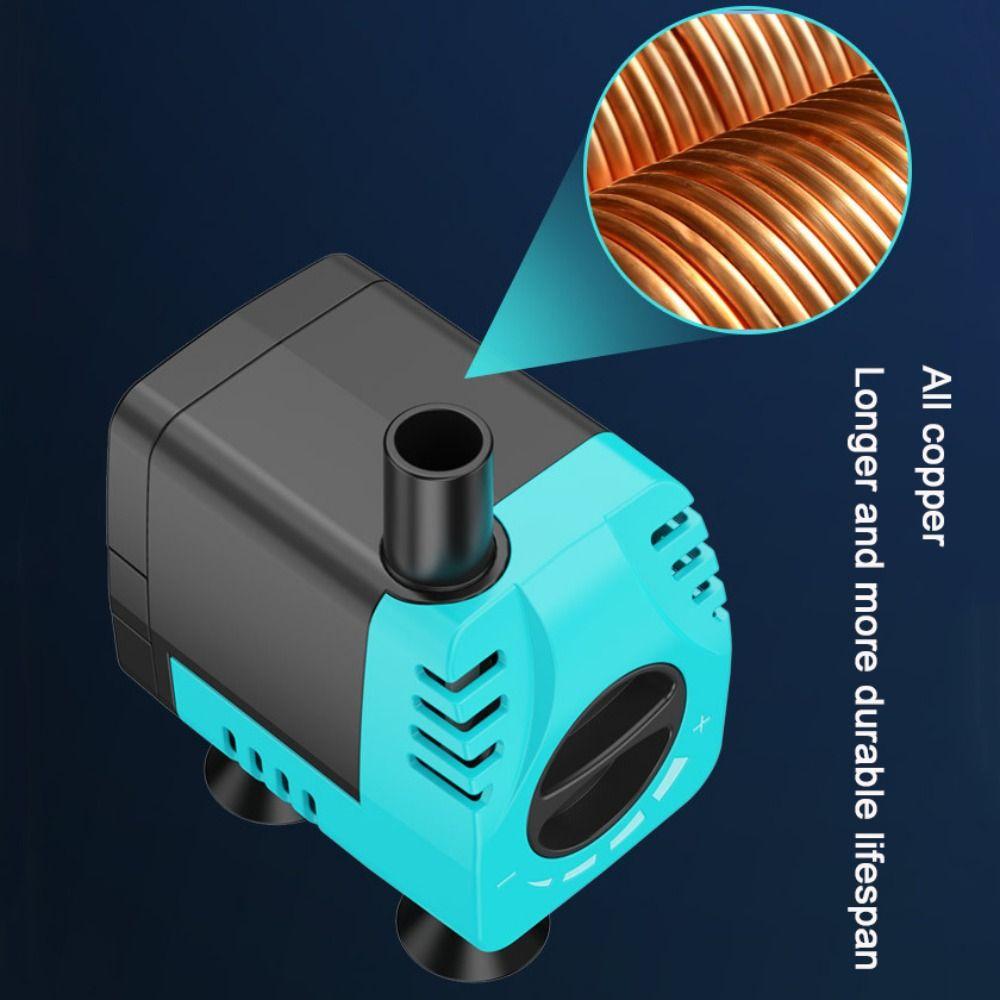 8W Fish Tank Water Pump Silent Water Circulation Pump Aquarium Submersible Pump  Water Tank