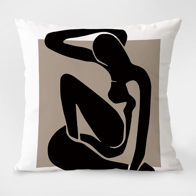 Nordic Minimalist Linen Sofa Pillow Cover for Home Decor