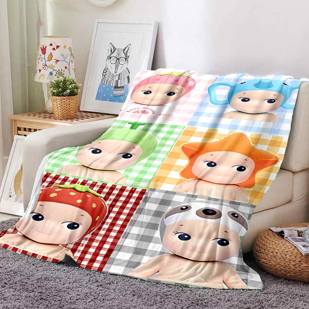 1pc Blanket - Sonny Angel Print Design,Lightweight Blanket for Sofa,Bed- Soft &Warm,Gift for All Seasons