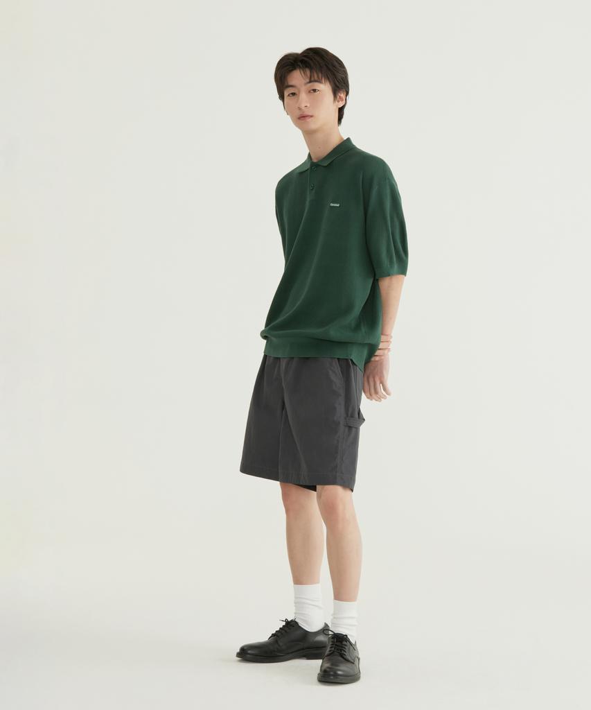COVERNAT Collared Half Knit Ivory