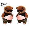 Silicone Bumper Protector 1 Pair 3D Elastic Belly Animal Sticker Anxiety Stress Relief Cartoon Safety Decal with Fat Tummy Pinch Anti-collision Dog