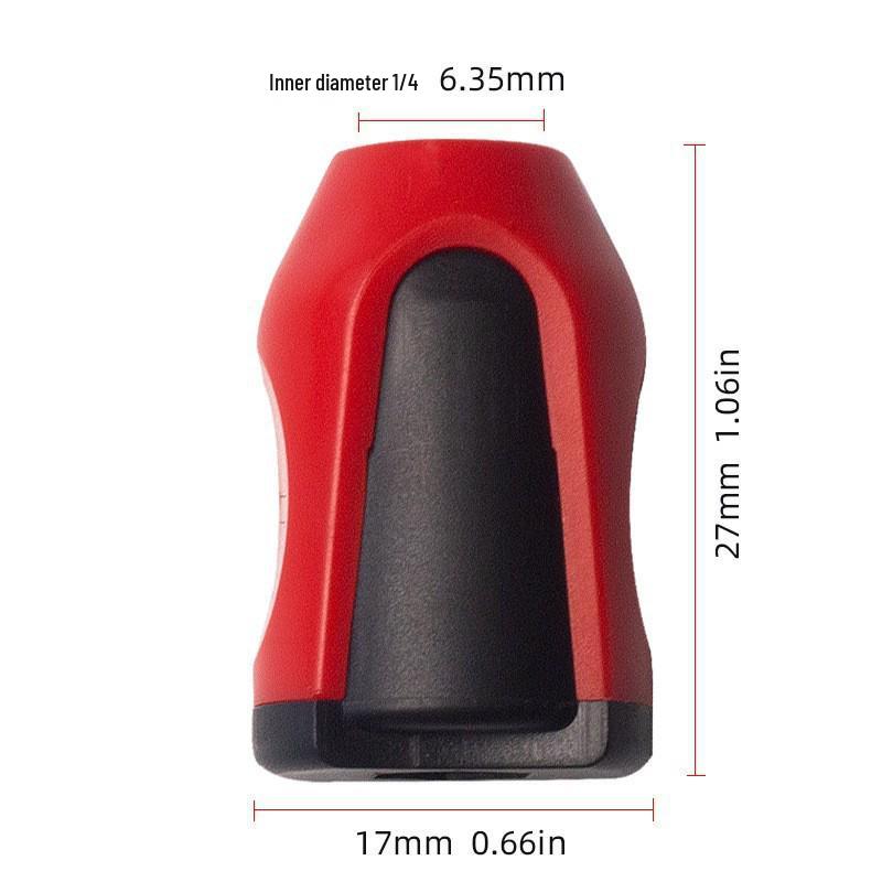 Magnetic S2 Steel Hardened Hex Ball Head Air Driver Bit 1/4" Pneumatic Screwdriver Attachment