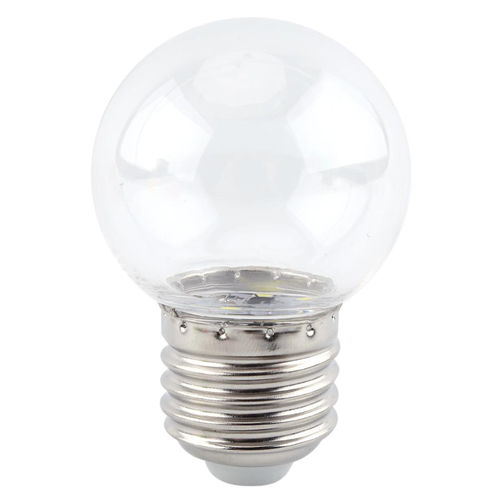 2W E27 Multicolor Round LED   Light Bulb Globe Lamp Home Bar Shop Lighting White