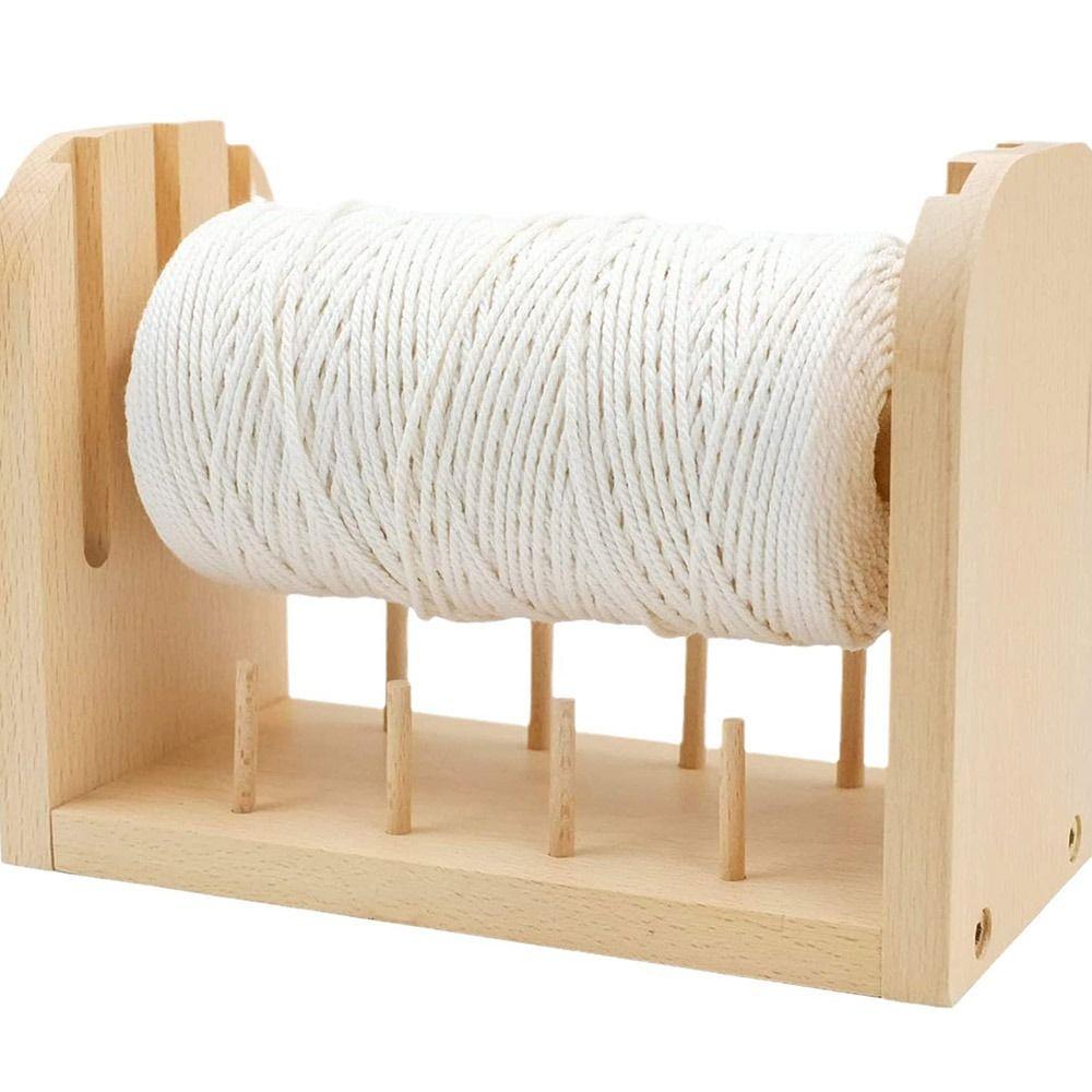 Rotating Weaving Yarn Ball Holder Wooden Sewing Thread Storage Rack Thread Spool Holder  Home