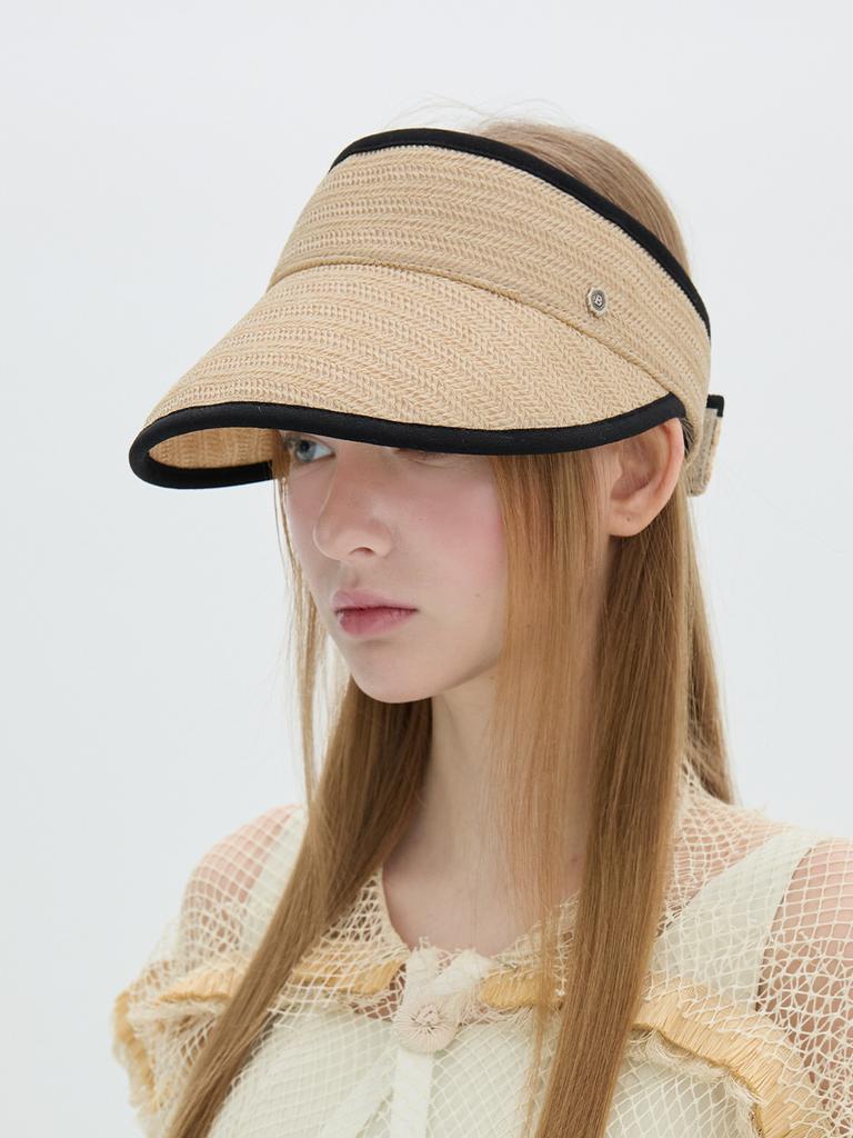 Beulaunhaes Hailey Straw Sun Visor - Natural
