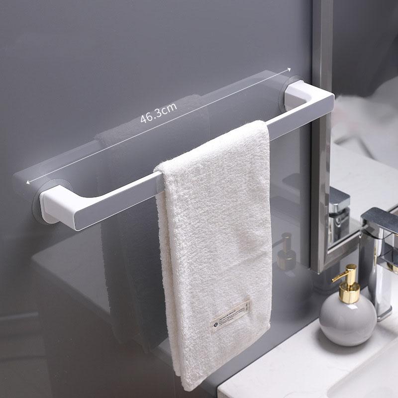 Punch Free Bathroom Towel Storage Rack Toilet Towel Storage Rack Wall-Mounted Bathroom Kitchen Hook