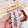 [5m] Kleine Fellbommelspitze 1cm Einfarbig Nicht-dehnbar Polyesterspitze DIY Rock Rucksack/Haaraccessoires Spitze
