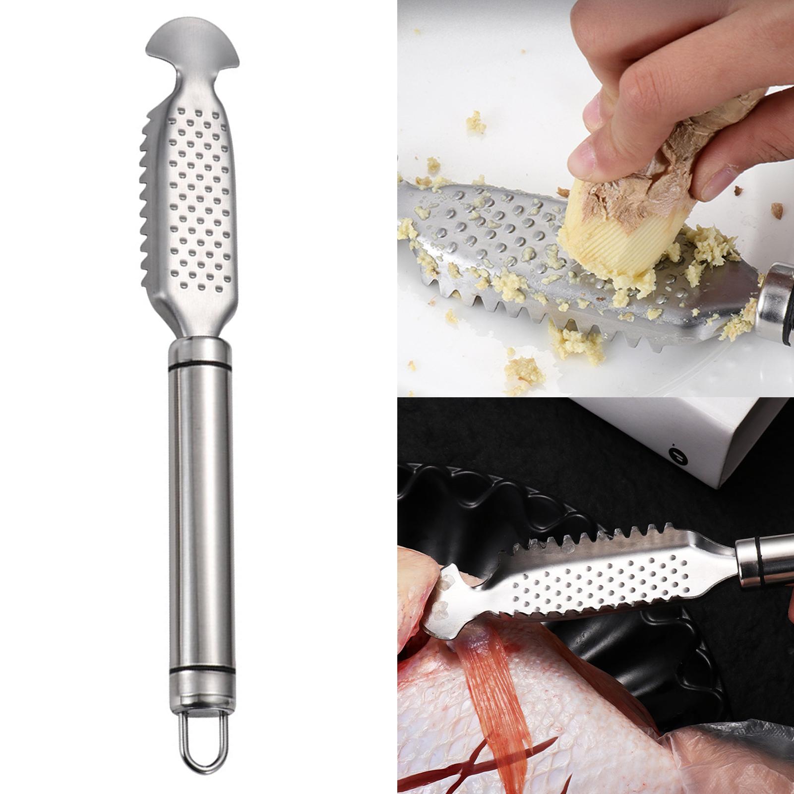 Stainless Steel Fish Maw Knife Easily Remove Fish Scales Knife Suitable for Professional Chefs Double wire handle