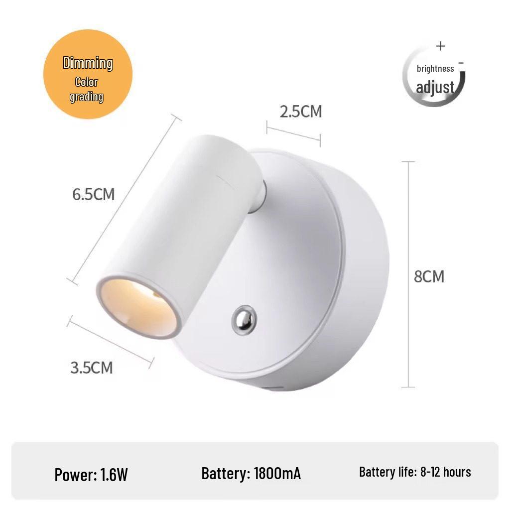 Wireless Rechargeable Magnetic Bedside Lamp with Remote Control and Sensor