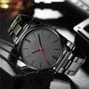 Fashion Men Black Quartz Watches for Man Luxury Men Business Watches Casual Clock Reloj Hombre (Without Box) Relógios Masculino