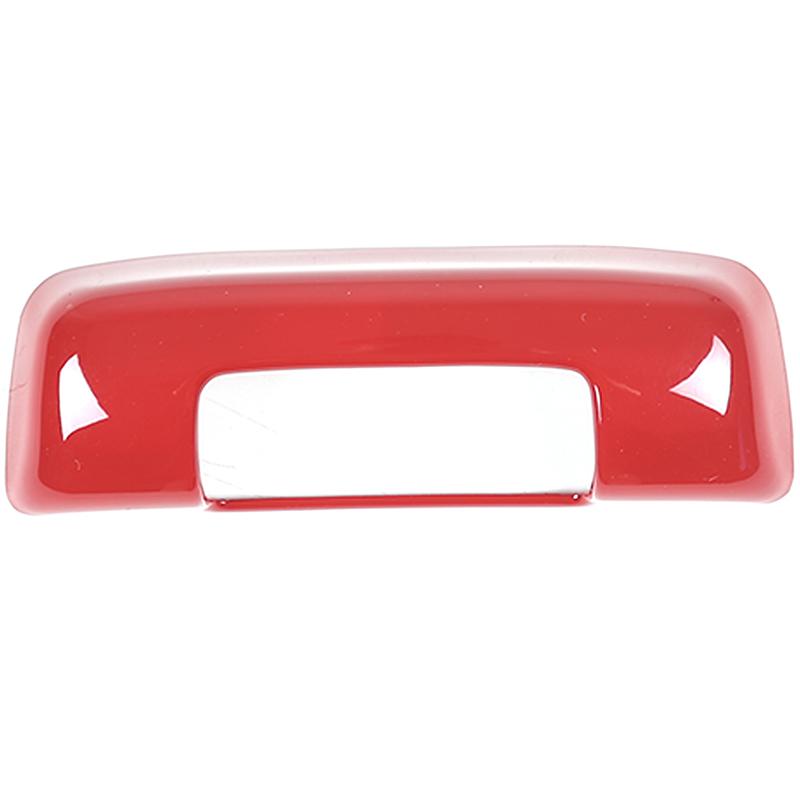 For Honda Pilot 2015- ABS Red/Carbon Fiber Car Armrest Box Handle Decorative Cover Sticker Interior Accessories