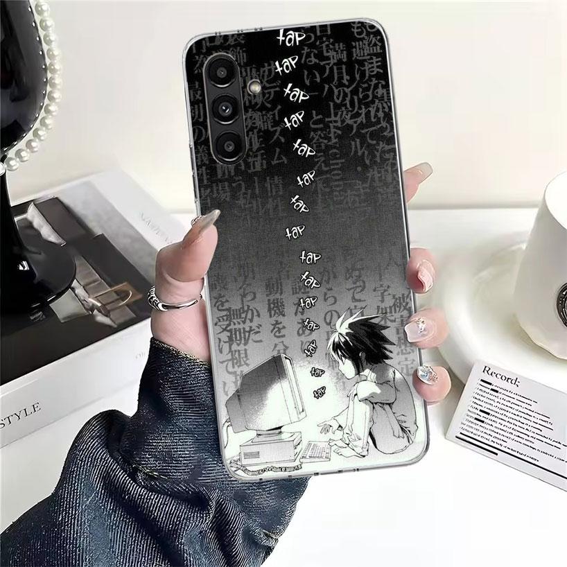 N-Note D-Death L Lawliet Phone Case For Samsung Galaxy A13 A14 A15 A16 A17 A53 A54 A55 A56 A57 A33 A34 A35 A36 A37 A23 A24 A25 A