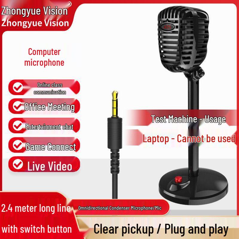 Zhongyue Vision USB Microphone for Streaming, Meetings, and Gaming