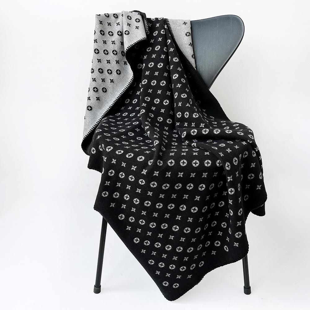 

Office scarf women s autumn and winter warm versatile fashion double-sided shawl wool scarf empty suite shawl 180*65cm