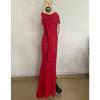 Women's Off Shoulder Long Sleeve Mermaid Maxi Dress Slim Fit High Waist Elegant Lace Wedding Guest Evening Dress