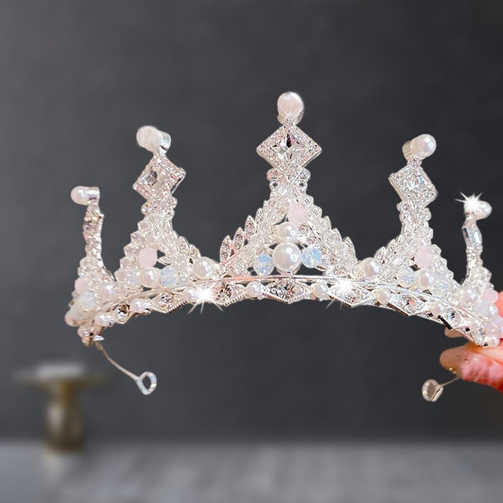 Bridal Crown Headdress Rhinestone Crown Wedding Veil Diamond Clothing Eighteen Year Old Adult Ceremony Birthday Princess Hair Accessories