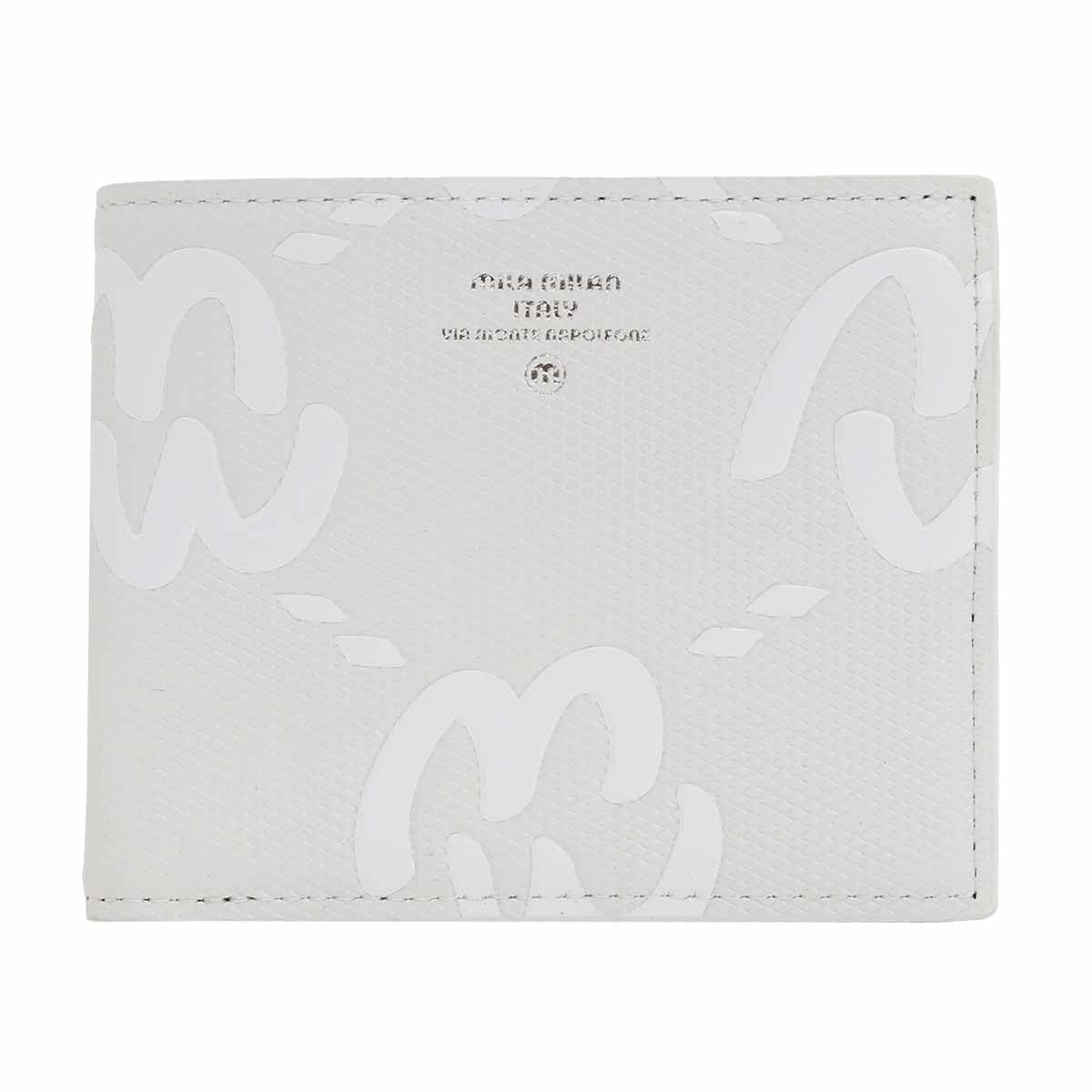 

[mila milan] Bifold Wallet with 4 Card Slots (Mio) No. 255613 (White)