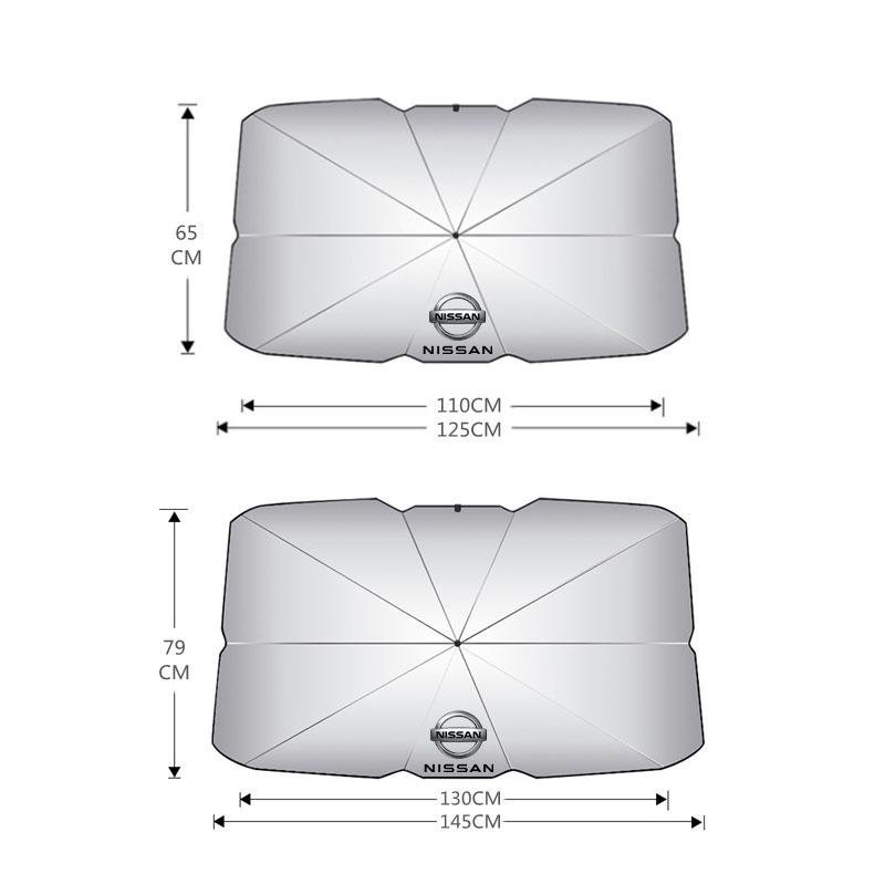 Osłona przeciwsłoneczna na szybę samochodową Osłona przednia Ochrona UV Do Nissan Qashqai Sylphy Tiida Altima Teana X-Trail Leaf Juke Akcesoria