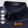 Shanshan Men's Silk Blend Embroidered Polo Shirt