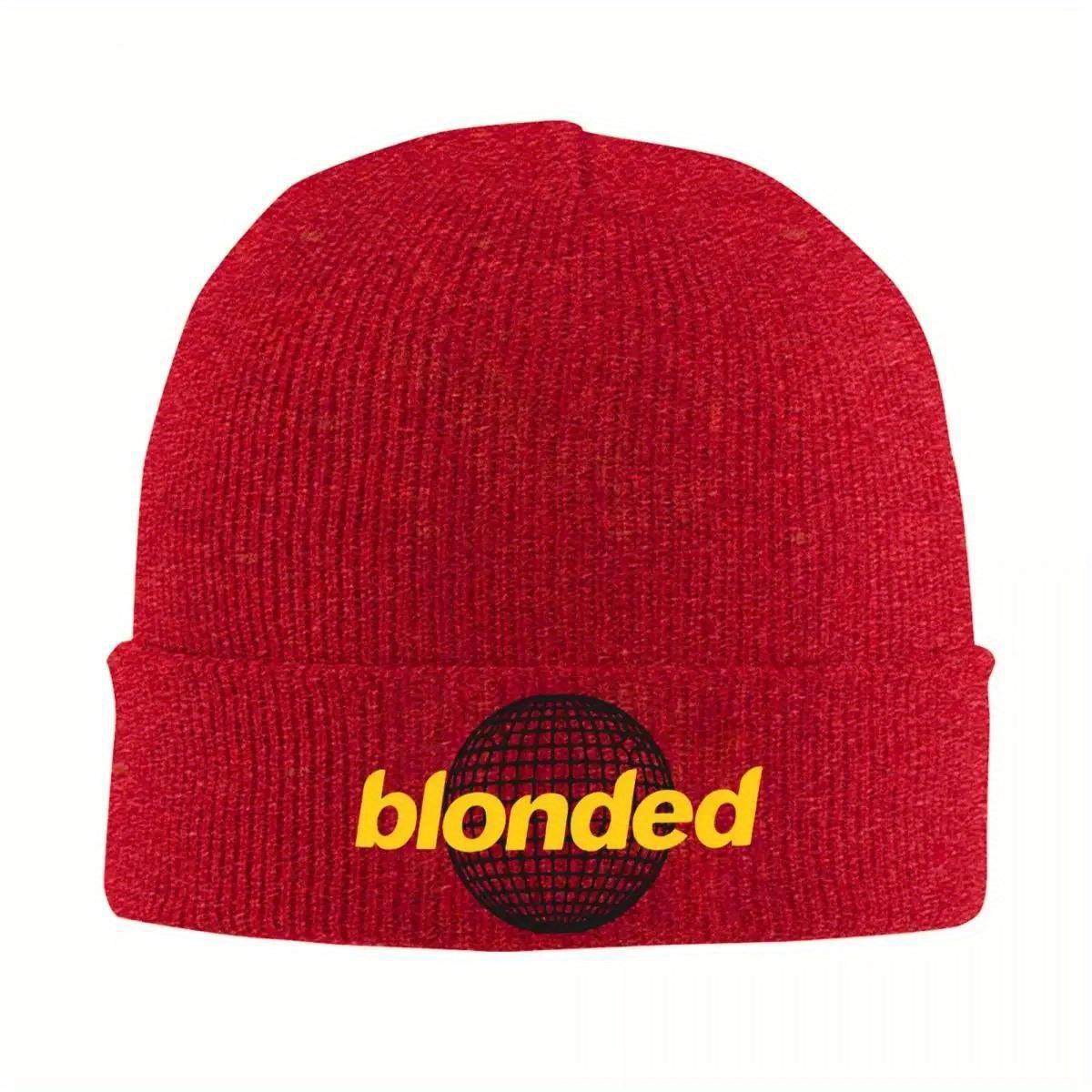 Blonded Frank Knitted Hat for Women Unisex Beanies Autumn Winter Hats Ocean Music Singer Casual Caps