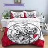 AFC Ajax Pattern Bedding Quilt Set  Home Decoration  Gift (1 * Duvet Cover + 2 * Pillowcase  Without Core)