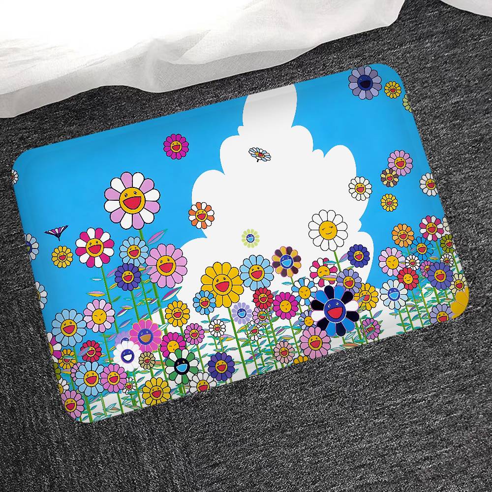 T-Takashis M-Murakamis Cartoon Floor Carpet Nordic Style Home Doormat Bathroom-Toilet Mats Bedroom Hotel Decor Mat