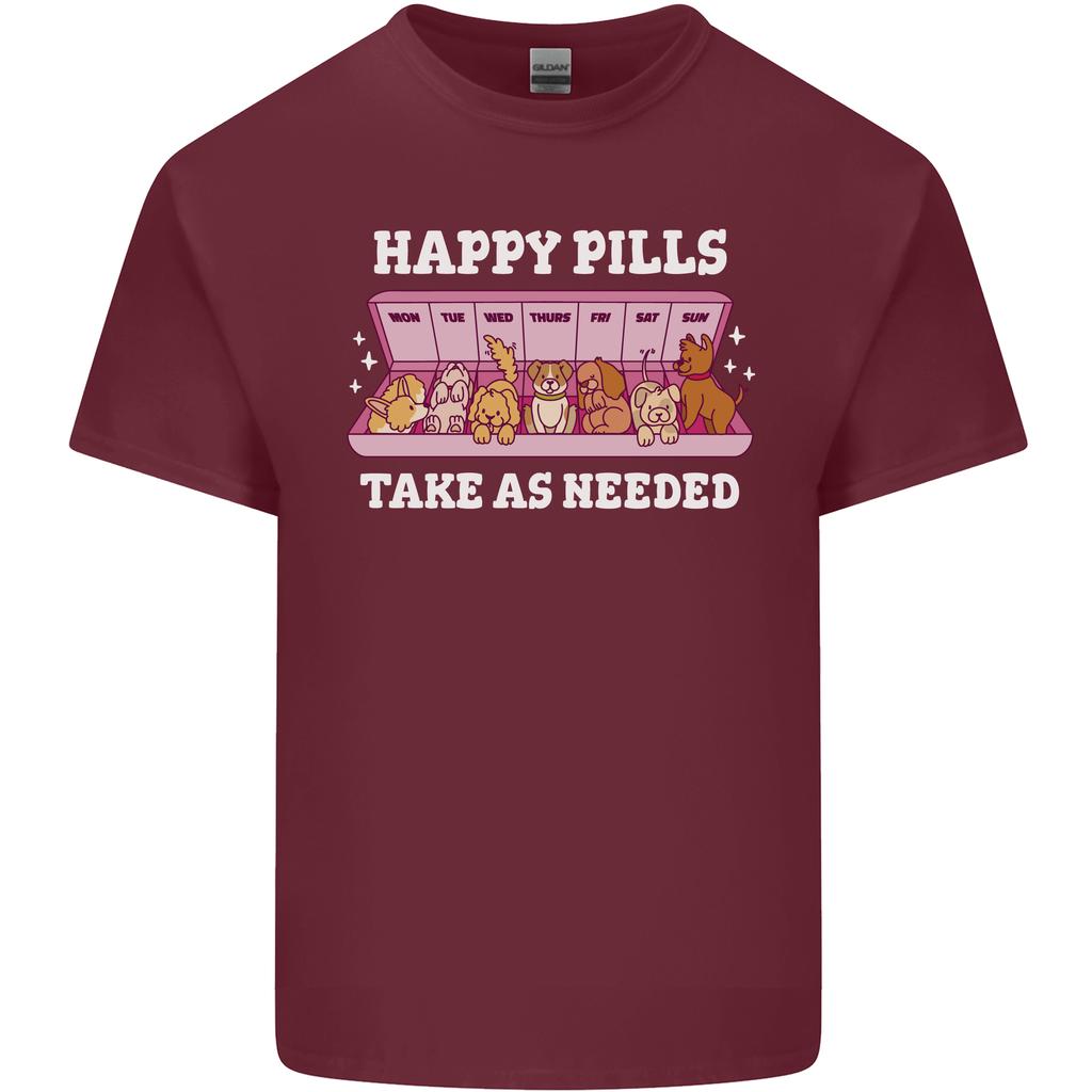Happy Pills Antidepressants Dogs Unisexs Light Cotton TShirt