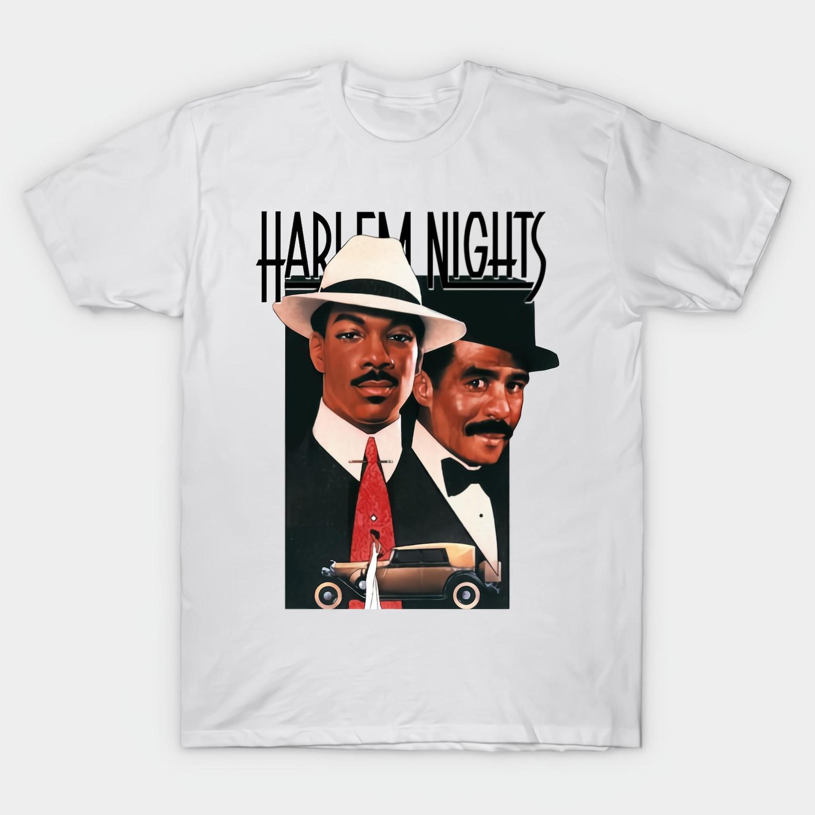 HARLEM NIGHT Hot White T shirt Size S-4X Casual M