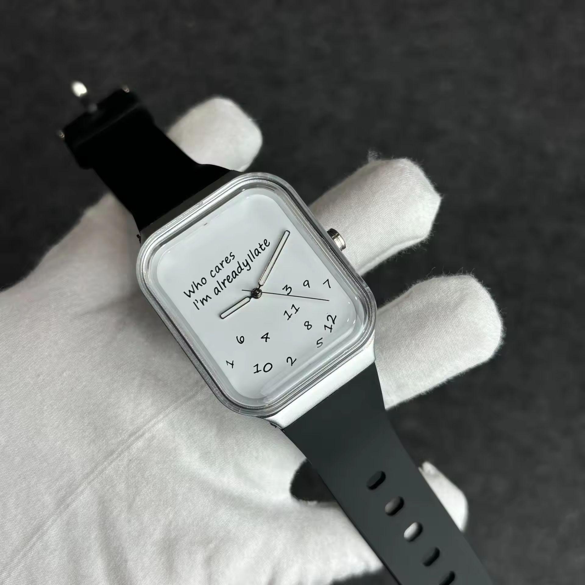 Modern Fashion Watches, Simple And Creative Quartz Watches, Women S Green Square Arabic Digital Quartz Watches Can Be Approved