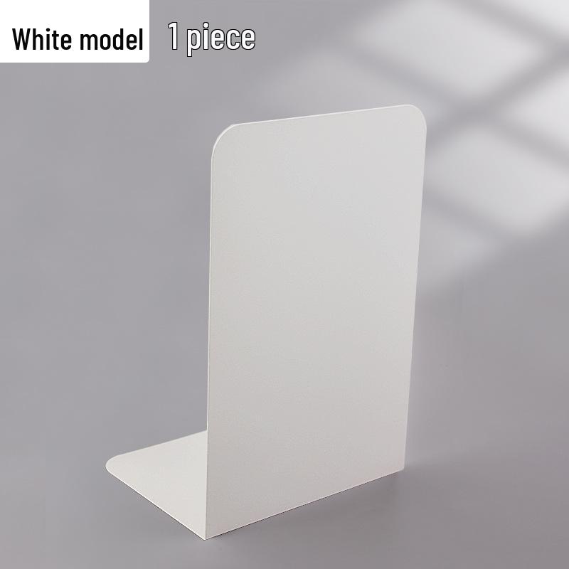 L-Shaped Metal Bookends for Students - Large Desktop Shelf Divider