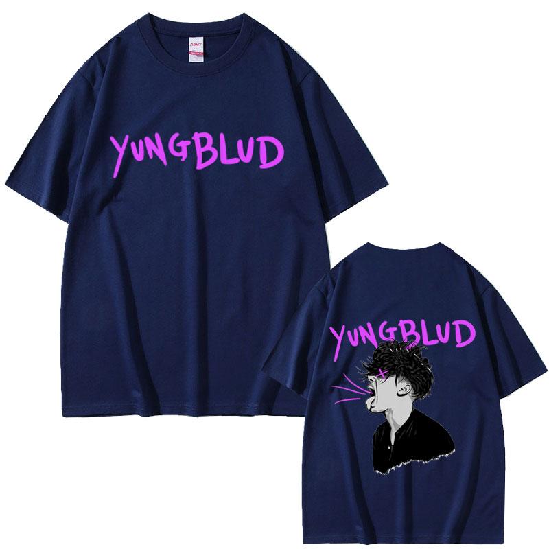 Yungblud Face Graphic Tshirt Unisex Women Casual Vintage Oversized Short Sleeve T Shirts Male Fashion Hip Hop Gothic Punk Tshirts