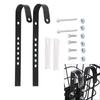 Metal Bike Front Basket Hanging Hook Height Adjustable Quick Release Hook Hanging Cargo Rack Hook for Bicycles Handlebar