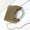 Full Diamond Shiny Ladies Handheld French Steel Ball Celebrity Dinner Bag Fashion Shoulder Bag