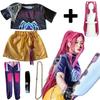 Cosplay Mira Kostium Cosplay R Jakość Peruka Cosplay Mira Kostium dla Dziewczyny Halloween Scena Wzór Drukowany 3D Ubrania do Odgrywania Ról