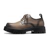 Derby leather shoes men's British style high sense Korean version trend leather thick sole height increase wedding groom best man shoes