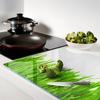 Decorative Kitchen Cutting Board Tempered Glass Grass 80x52 cm