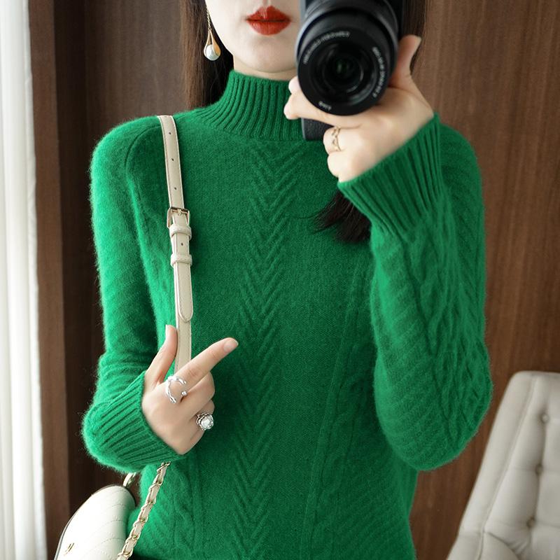 Women Sweater Turtleneck MODERN NEW SAGA Winter Knitted Pullover Autumn Soft Warm Wool Sweaters Knit Top Female Jumper
