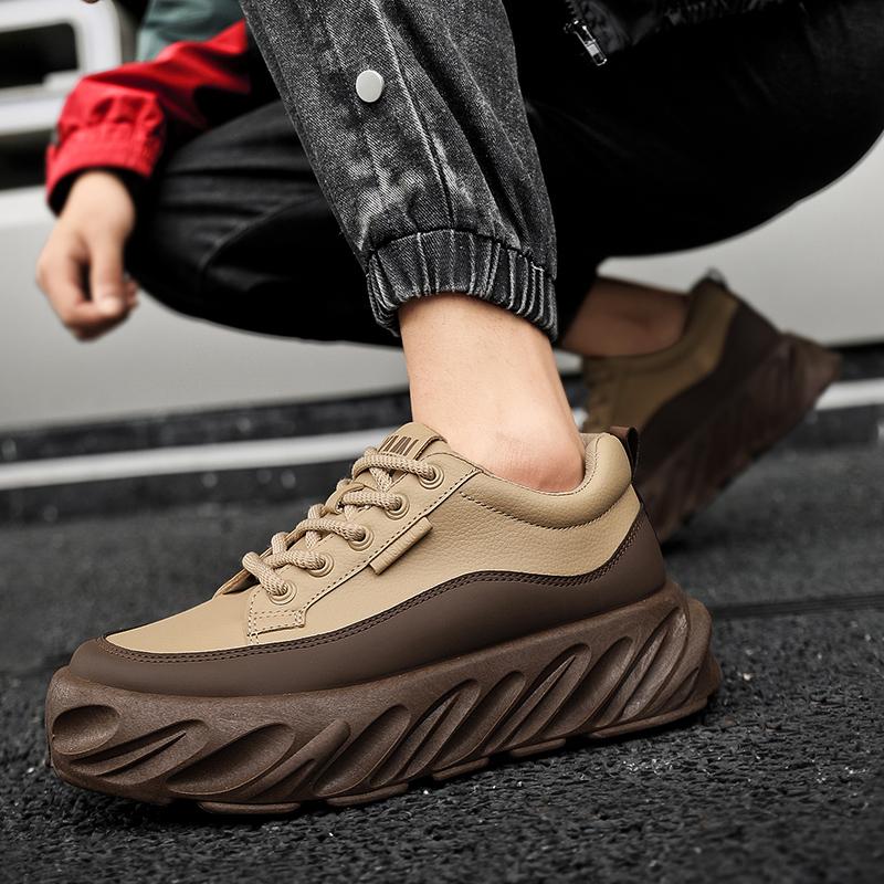Men Sneakers Comfortable Casual Sports Shoes Thick Ventilate Running New Breathable Skate Shoes Masculino Adulto
