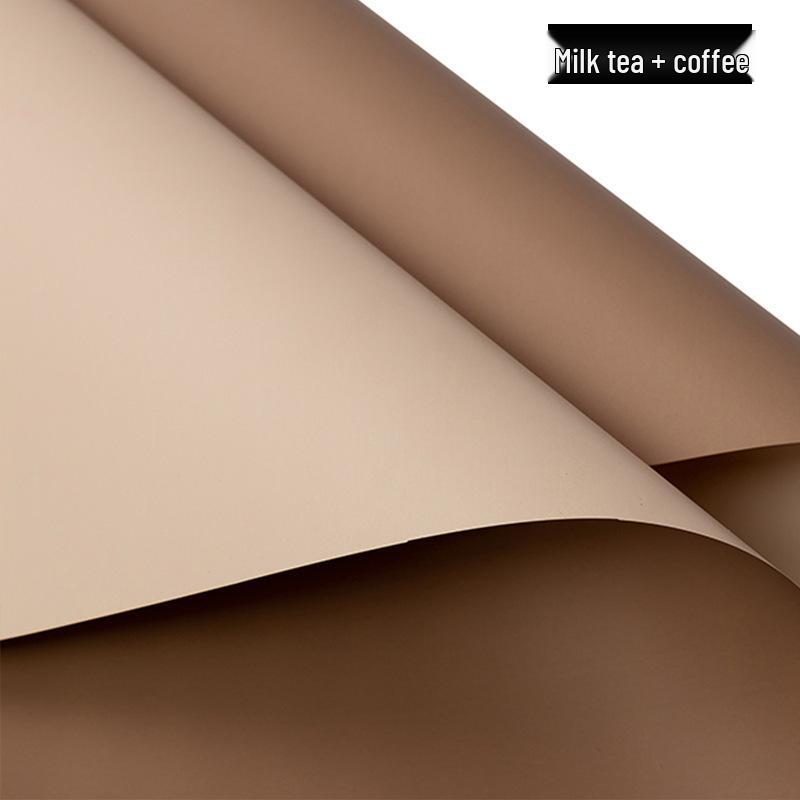 Solid Color European Fresh Flower Wrapping Paper for Bouquets - Korean Style Floral Art Gift Material.