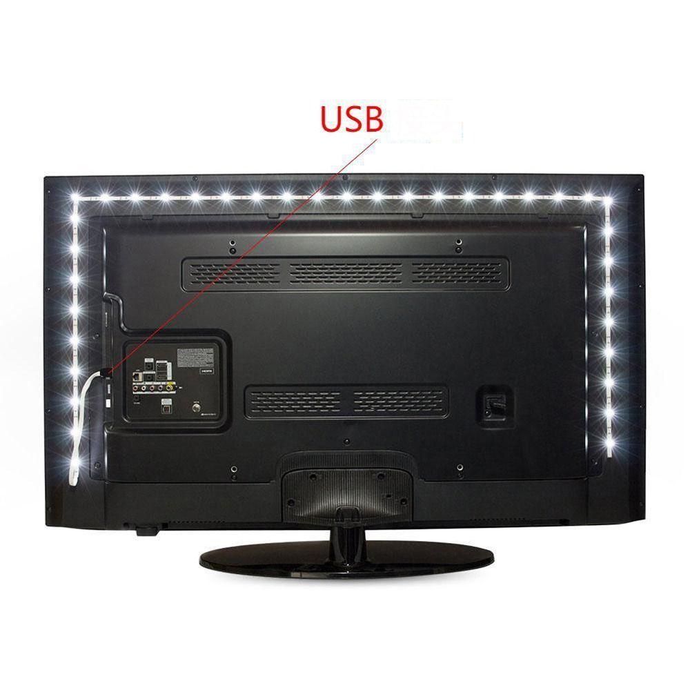 1Pcs Waterproof DC 5V LED String Light White Warm White 1-5m USB Strip Lamp Home Decor Lighting Tape SMD 2835 LED TV Background