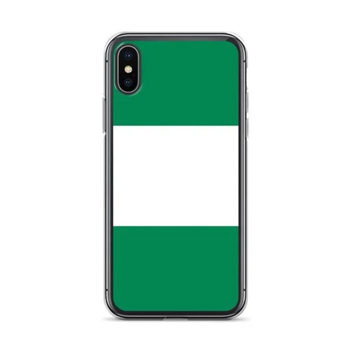 Coque pour iPhone - Drapeau du Nigeria - iPhone XS - Silikonová polévka - Design fin et léger